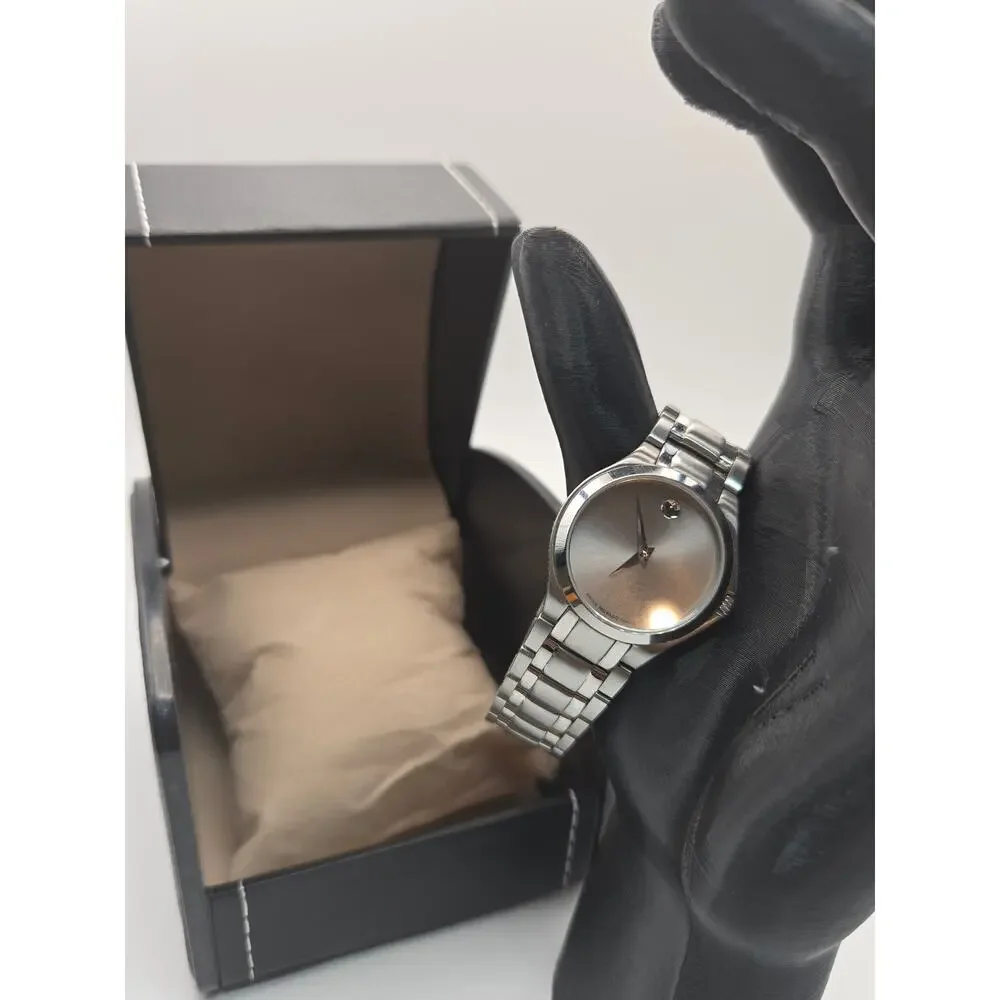 Movado Museum Classic Swiss Quartz Watch - Silver Tone 28mm